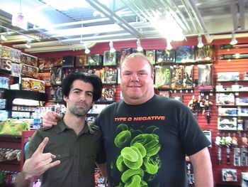 Matt Brown (Seventh Void) and Jim Alger Newbury Comics Norwood 4-25-2009
