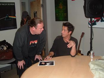 Jim Alger and Chris Cornell (Soundgarden) Boston April 18, 2007
