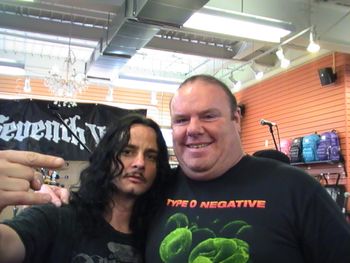 Kenny Hickey (Seventh Void-Type O Negative) 4-25-2009 Newbury Comics Norwood
