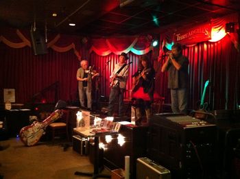 Bradley with (L-R)Richard Bowden, Karen Abrahams, Jimmy Ruggiere
