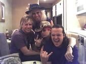 D.T and Bret with Drew and Justin of "The Bon Jovi Tribute Band."
