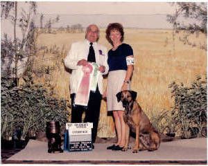 1st place graduate novice obedience 1998 Nationals sure helped to win the Triathlon!
