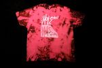 ONE OF A KIND X-LARGE red bleach dye t-shirt
