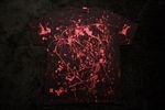 ONE OF A KIND LARGE red bleach dye t-shirt