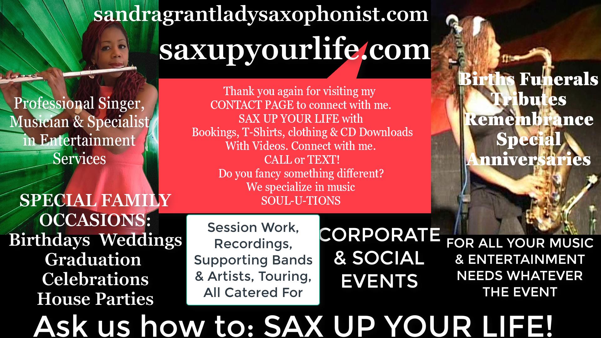 Press Banner Above For My Other Website: SAX UP YOUR LIFE