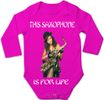 SAX UP YOUR LIFE Long Sleeve Baby Body Suit For Saxophone Lovers