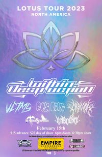 Lotus Tour 2023 w/ Within Destruction, VCTMS, Fox Lake, Carcosa, The Phoenix & The Raven, and Unbound