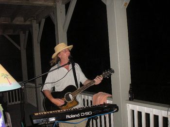 George plays a private party in Emerald Isle, North Carolina in August, 2008
