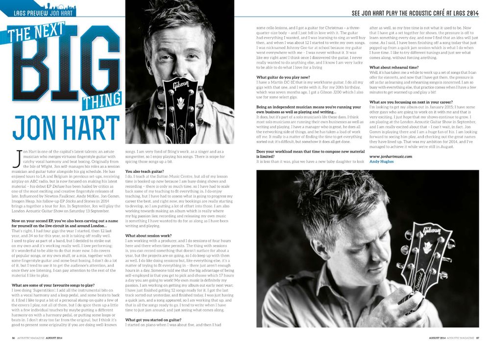 Acoustic Guitar Magazine - The Next Big Thing