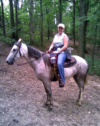 Tammy on Glory at Green River Lake State Park.
