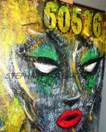 DARK DOLL / 2011 / 16x20 Acrylic on canvas / Acrylique sur toile SOLD / VENDU
