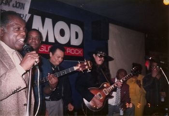 With Lou Rawls at the infamous 'Break' in Tulsa, OK
