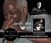CANCELLED DUE TO WEATHER Blue Owens Band feat. Joe Hammons at Mac's