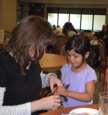 Jodi, our niece, and Julia, Marc's daughter at CTCA
