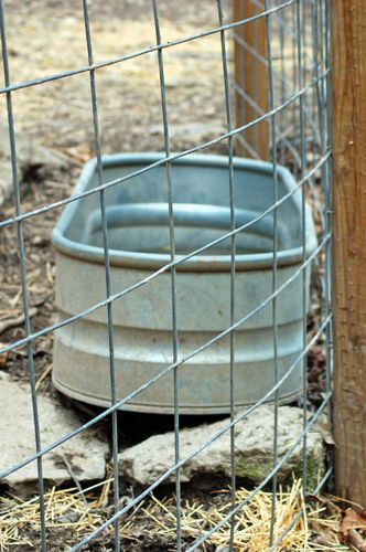 livestock tanks full of water are good to place near fence for easy filling and one less place to hold down.
