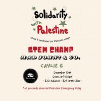 Solidarity with Palestine: A Fundraiser Show