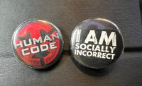 Human Code Buttons (1 inch)