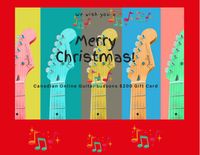 $200 Holiday Gift Certificate for Services and Products from Canadian Online Guitar Lessons CAD 