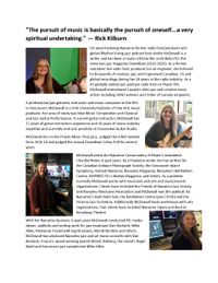 EPK: Biography- 1 pager CAD