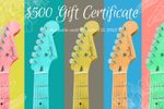 $500 Gift Certificate Canadian Online Guitar Lessons Services and Products CAD 