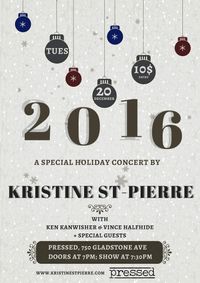 Holiday Concert with Kristine St-Pierre Trio