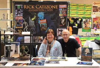 My mother and father doing the convention thing.
