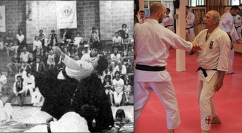 Martial arts has also been a big part of my life. Here's pops at a Karate demonstration back in the day, and still teaching at 70!
