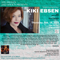 Kiki Ebsen - An evening of jazz featuring pianist, Jeff Colella and bassist Chris Colangelo