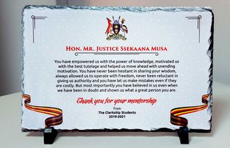 The Clerkship Students award High Court of Uganda Justice Musa Ssekaana, Judiciary Uganda