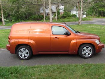 HHR, HERITAGE HIGH ROOF PANEL TRUCK, referring to its tall retro-wagon styling, which Chevrolet claims was inspired by the '49 Suburban.
