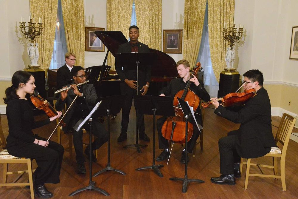 Emmanuel Solomon in black history month concert at Government House in March 2020