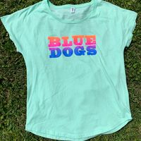 Blue Dogs Sunset T-Shirt - Women's Mint Green