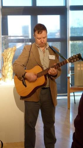 Playing at the Eye 2 i exhibition launch, January 2012
