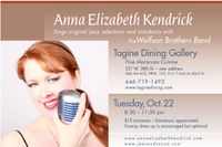 Anna Elizabeth Kendrick sings jazz/pop with the Wolfson Brothers Band