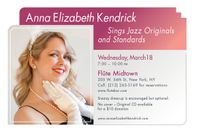 Anna Elizabeth Kendrick sings jazz/pop at Flute Midtown!