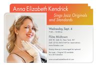 Anna Elizabeth Kendrick sings jazz/pop at Flute Midtown!