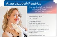 Anna Elizabeth Kendrick sings jazz @ Flute Midtown!
