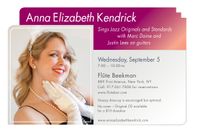 Anna Elizabeth Kendrick sings jazz @ Flute Beekman