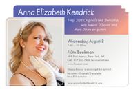 Anna Elizabeth Kendrick sings jazz/pop @ Flute Beekman