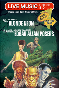 Halloween @ The Kenton Club with Edgar Allan Posers