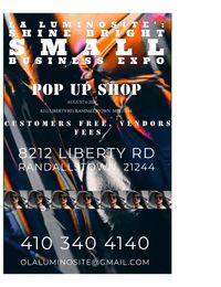 Shine bright small business expo pop up shop