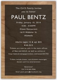 In Honor of Paul Bentz (Retirement Party)