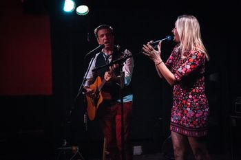 with Chris Trapper at Genghis Cohen, LA, CA Nov 2015  photo by Kingston Young Photograpy
