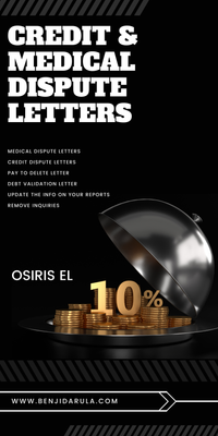 CREDIT & MEDICAL DISPUTE LETTERS