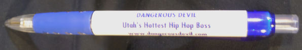 Dangerous Devil Blue Logo Pen
