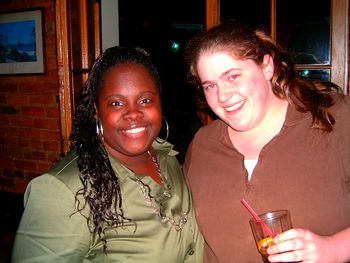 Me & one of the dopest poets I ever met: Bella F. SPARXXXX!!!! at a show (Little Kings) 2006
