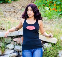 Ribbed Tank Top w/ Red Oval Logo