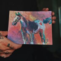 Signed war pony print (small)