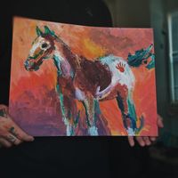 Signed war pony print (Large)