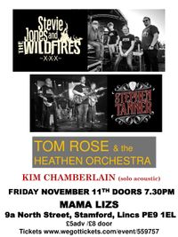 Stevie Jones and The Wildfires+ Stephen Tanner + Tom Rose + Kim Chamberlain 